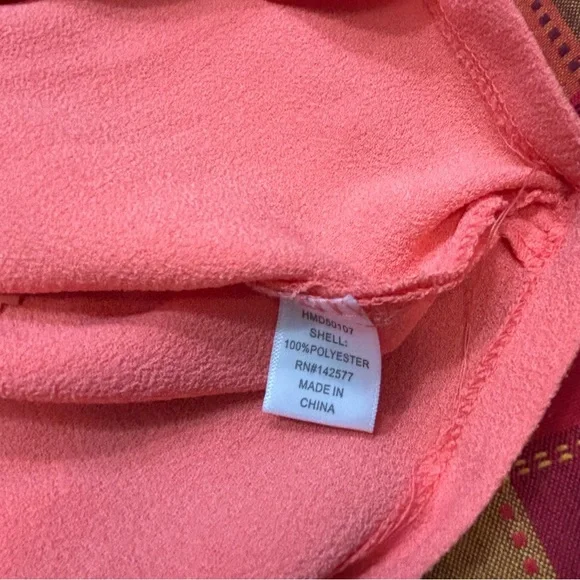 Coral Sleeveless Lace-Up dress - Picture 11 of 12